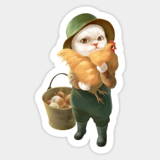 Chicken Hug Sticker